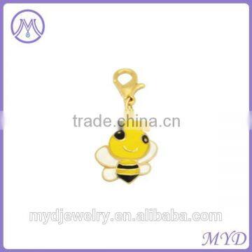 gold plated wholesale bee charms for bracelet