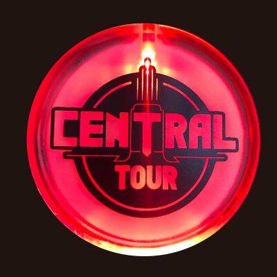 Christmas Party Decoration LED Flashing Pin Custom Glow LED Badge