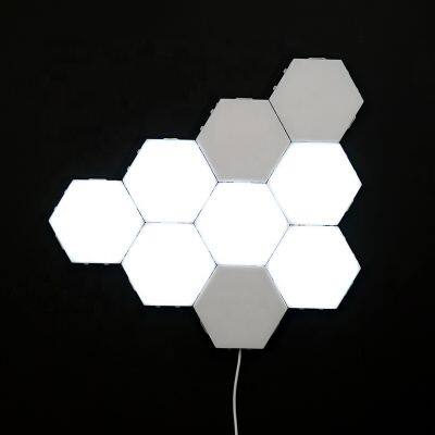 Pack of 3 pcs LED Touch Creative Honeycomb Lights crystal Wall Lamp Modular Assembly Quantum modern bedroom Hotel Lamps