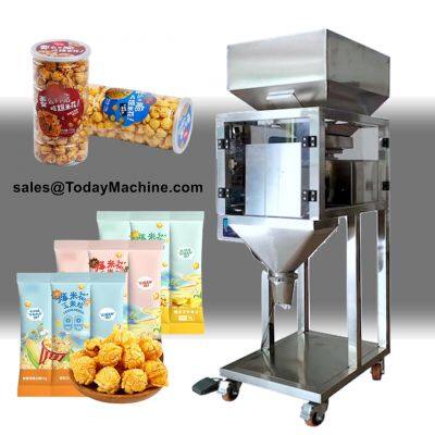 Automatic Vertical Fill Snacks Sugar Salt Linear Weigher Filling Machine