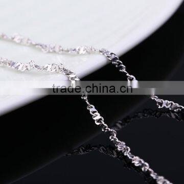Good Selling Fashion Jewelry Rhodium Plated Cheap Short Chain Necklace photo-3