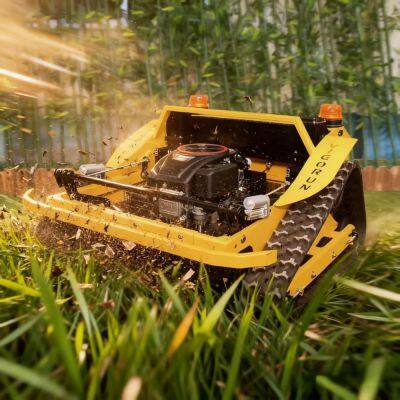Single-cylinder Four-stroke Disk Rotary Rubber Track Remote Control Tracked Mower