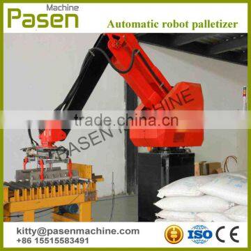 Automatic rice sack stacking and palletizing robot