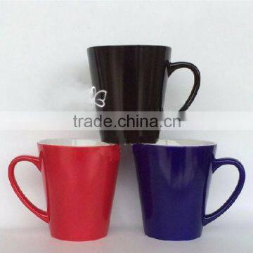 12oz taper color changing mug blank sublimation mug ceramic mug for sublimation mug