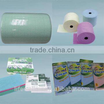 Color Printed Spunlace Cleaning Nonwoven Wipe