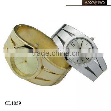 branded women vogue fashion gold and silver bangle watch