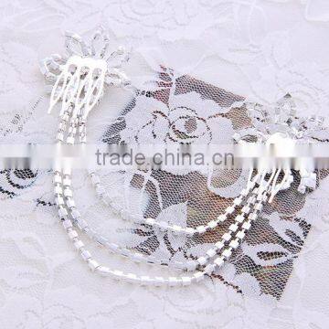 Wholesale Custome Jewelry Clear Crystal Flower Hair Accessory photo-6