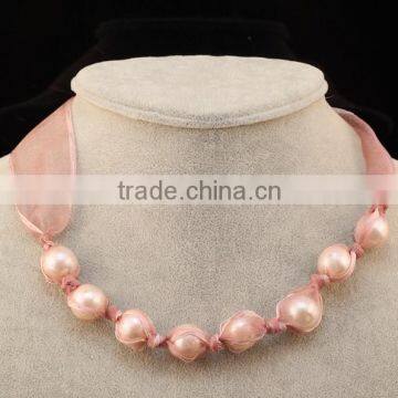 High Quality Popular Beautiful The Bride Jewelry Korea Pearl Wedding Romantic Sweet Jewelry Lace Necklace photo-4