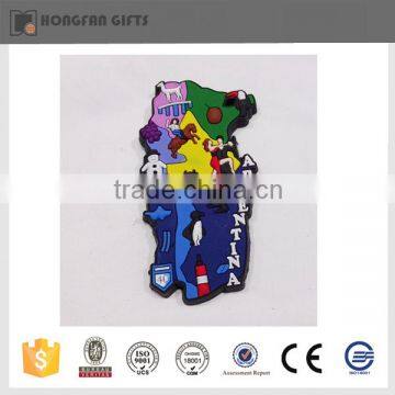 hotsale pvc argentina souvenir fridge magnets