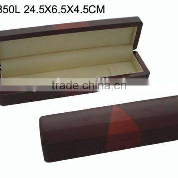 W850L High Glossy Velvet Lining Painted Wooden Jewelry Pendant Box