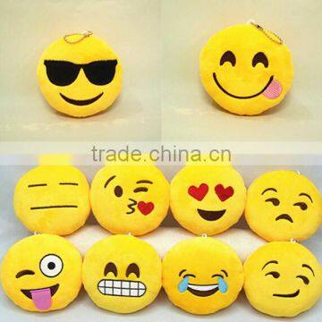 iPhone Emoji Smiley Emoticon Yellow Pillow Plush Emoji Keychains