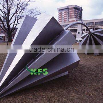 Stainless steel ground put umbrella sculpture