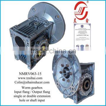 NMRV063 output flange gearbox with DC motor , speed reduction