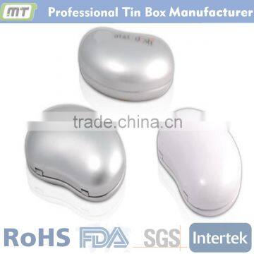 bean shape small food tin can for packing