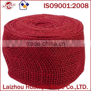 Jute Ribbon 4"X 10 Yards-Red