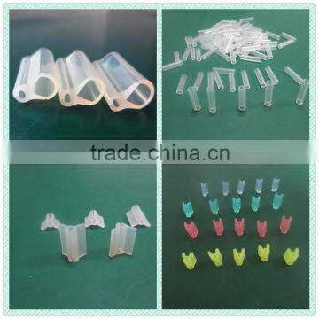 flexible silicone grafting tube/ food grade soft grafting tube clip