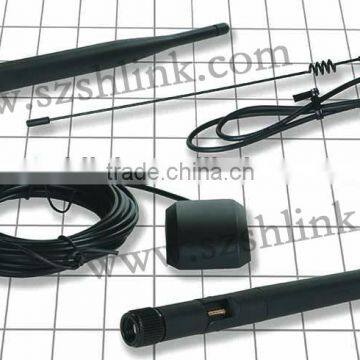 GSM antenna, high definition horse whip module antenna with RG 174 cable, FAKRA/SMA connector