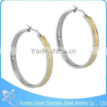 ZS17254 Stainless Steel Earrings Factory Wholesale Gold Colorful Big Earrings photo-6