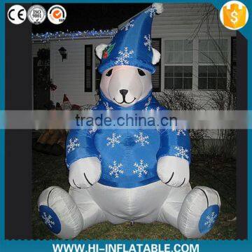 Hot sale Outdoor inflatable christmas bear Christmas decoration inflatable christmas bear