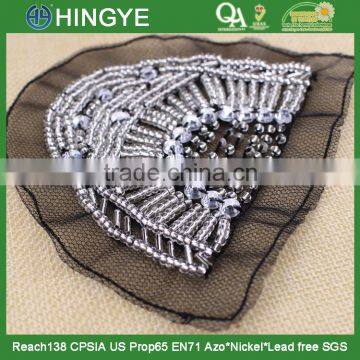 Wholesale High Quality Handmade Beaded Applique for Clothing Decoration NH-002 Quality Choice photo-2