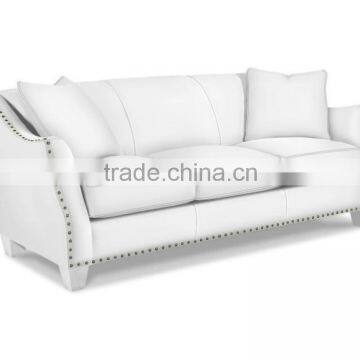 White fabric dew side hotel sofa XY3427