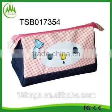 new product wholesale China canvas fashion girls cosmetic bag