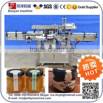 Automatic double side bottle labeling machine