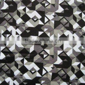 340gsm printed CVC 80/20 3-thread fleece fabric