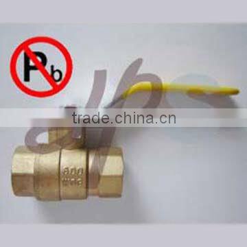 low lead 600WOG brass ball valve