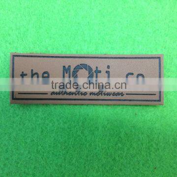 Factory custom high quality & embossed Leather Labels