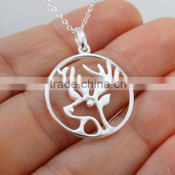 Artificial Deer Antler Necklace Silver/Gold Deer Necklace