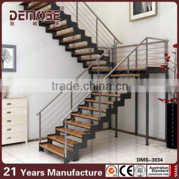 high quality u staircase customized interior metal staircase