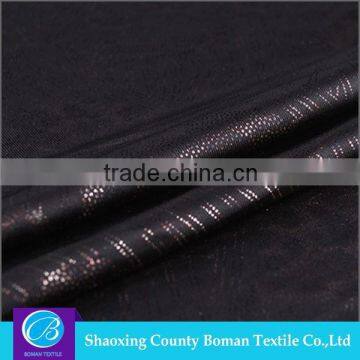 Fabrics supplier Fancy Polyester foiled spandex fabric