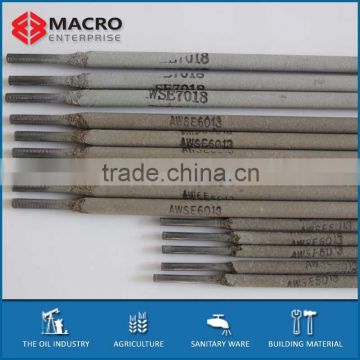 AC or DC welding current small smoking E6013 electrodes