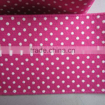 Custom Printed Elastic Hair Band Polyester Latex With WHITE DOT Printing photo-4