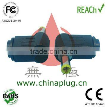 Wholesale Nickel plated male 90 degree dc power plug with the size of 5.0 x1.0 x9.8MM dc power pin & right angled power socket
