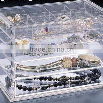 acrylic clear drawer storage box, nail polish opi cosmetic organizer, acrylic jewelry 3 drawer storage box                        
                                                                                Supplier's Choice