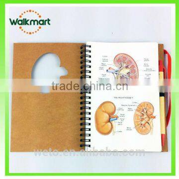 Recycled Notepad with pen and elastic