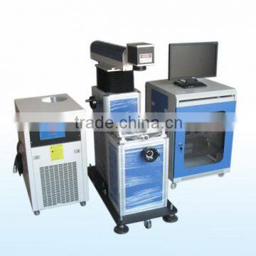 Rotary laser marking on metals