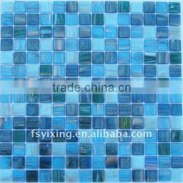 cheap square hot melt decorative glass self adhesive floor tiles HM13