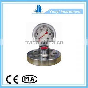 Diaphragm/Stainless steel shock-resistant pressure gauge