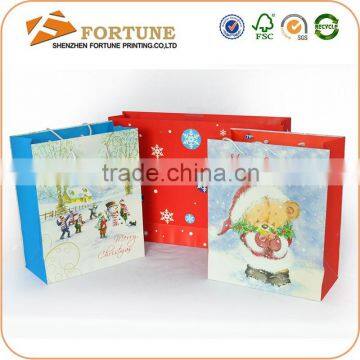 2016 New Design Custom Festival Gift Bag Christmas Paper Bag On Sale