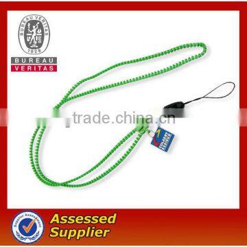 polyester zipper lanyard