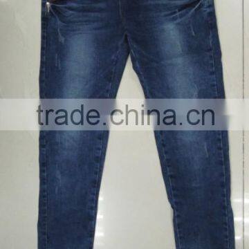 New arrival blue women denim jeans in bulk jeans wholesale china