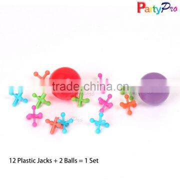 Premium Quality 12 Jacks and Ball Set High Bouncing Kids Toy Rubber Ball for Friends