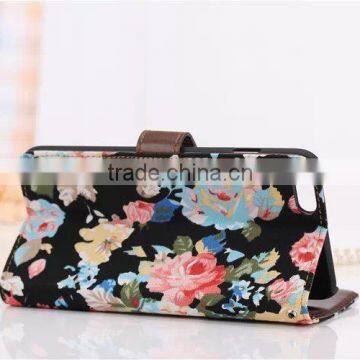 High Quality Flower Pattern Phone Case for iPhone 6 F-IPHLC020