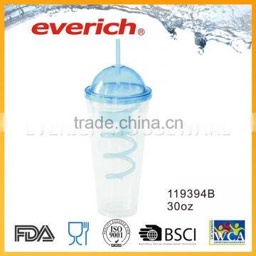 Best Supplier In China Plastic Drinking Mug With Straw