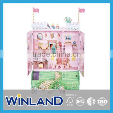 Pretend Play Kingdom Castle Wooden Doll House