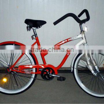 26" popular red beach cruiser bike/bikes/bicycle/cycle SH-BB046