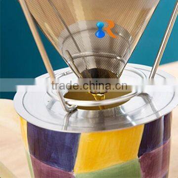 Trade Assurance 18/8 Stainless Steel Clever Double Layer Fine Mesh Drip Coffee Maker photo-6